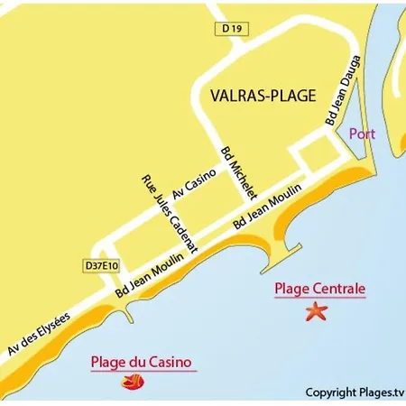 Mobil-home A Valras-plage Au Les Sables Du Midi Campsite Serignan
